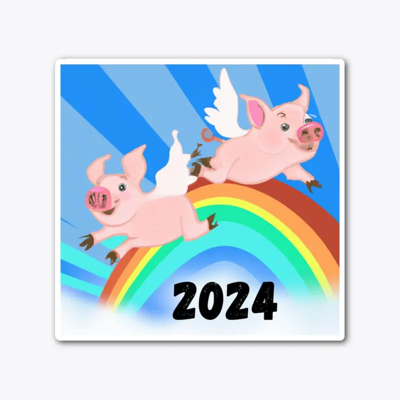 Flying Pigs Rainbows 2024